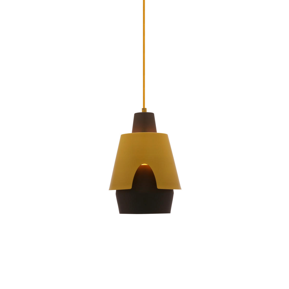 PENDELLAMPA Falun 22/22/150 cm  - grå/gul, Design, metall (22/22/150cm)