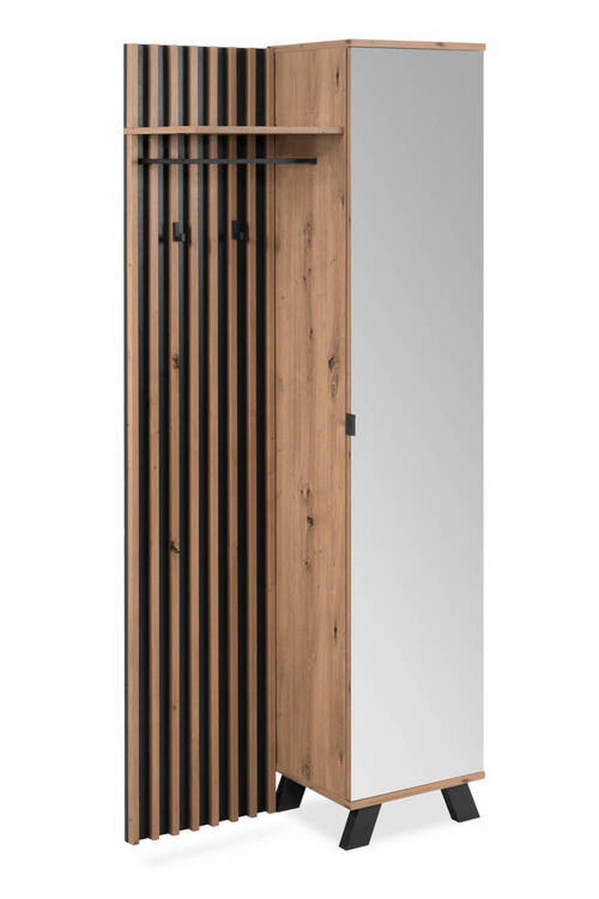 PREDSOBLJE  antracit  - antracit, Design, drvni materijal (80/190/37cm) - MID.YOU