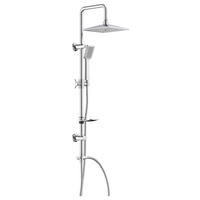 ÜBERKOPFBRAUSESET  - Chromfarben, Basics, Kunststoff/Metall (2,2/105/34cm)