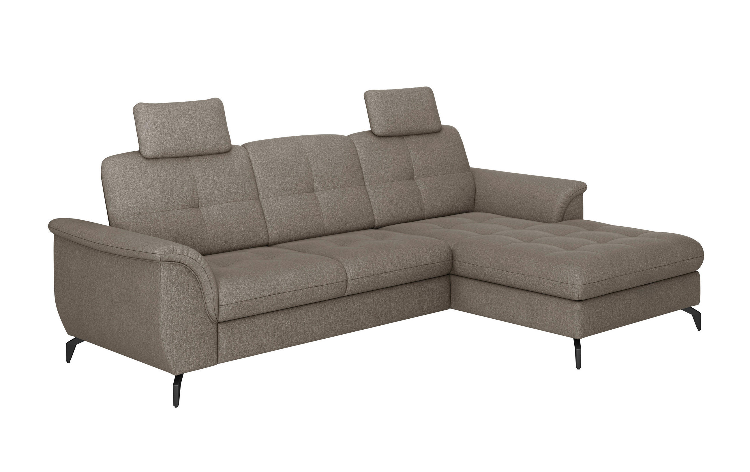 KOPFSTÜTZE in Flachgewebe  - Schlammfarben, Modern, Textil (50/25/12cm) - Sit & More
