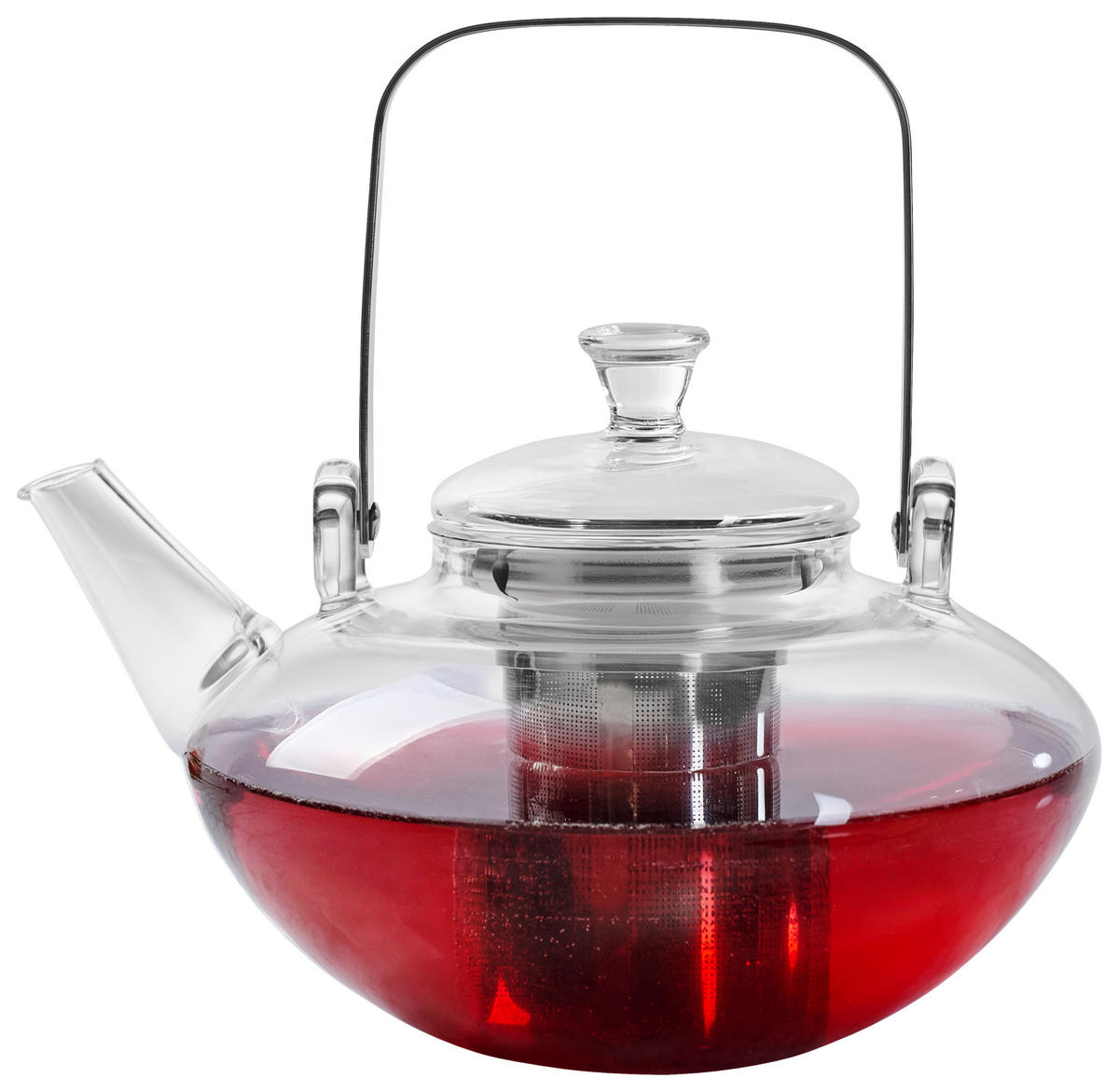 TEEKANNE  - Klar, Basics, Glas/Metall (1200ml) - Novel