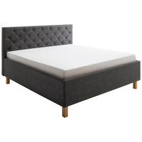 POLSTERBETT 160/200 cm  Anthrazit  - Anthrazit, Modern, Holz/Holzwerkstoff (160/200cm) - Xora