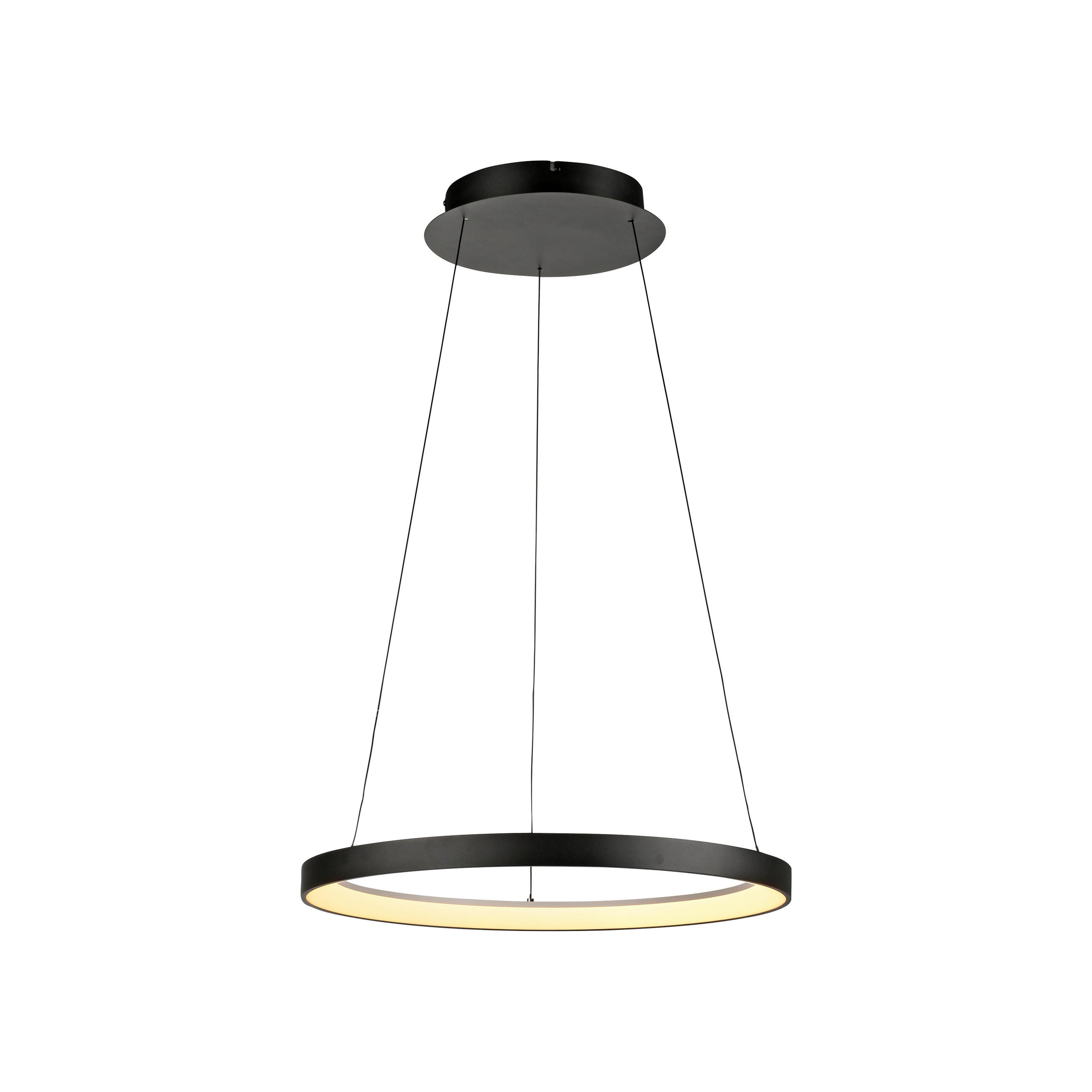 LED-HÄNGELEUCHTE 57/57/40-180 cm  - Schwarz, Design, Kunststoff/Metall (57/57/40-180cm) - Paul Neuhaus