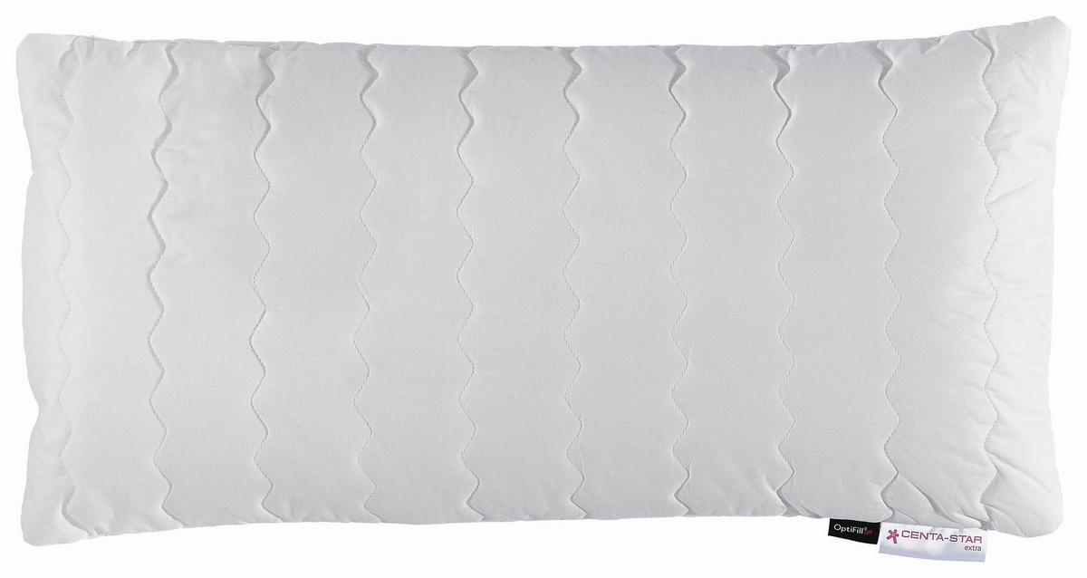KOPFKISSEN   40/80 cm       - Weiß, Basics, Textil (40/80cm) - Centa-Star