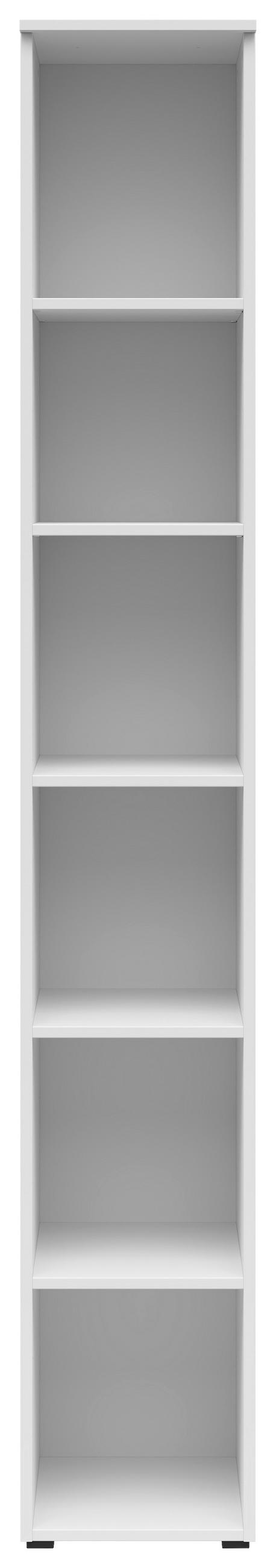 REGAL Weiß  - Anthrazit/Weiß, MODERN, Holzwerkstoff/Kunststoff (30/195/40cm) - Carryhome