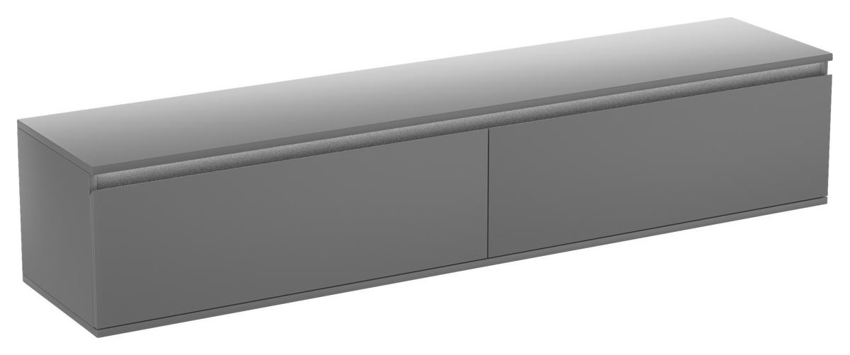 NÍZKÁ KOMODA, šedá, 180/30/33 cm - šedá, Design, kompozitní dřevo (180/30/33cm) - Boxxx