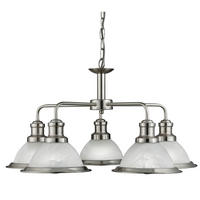 HÄNGLAMPA Bistro 63/88 cm  - vit/silver, Design, metall/glas (63/88cm)