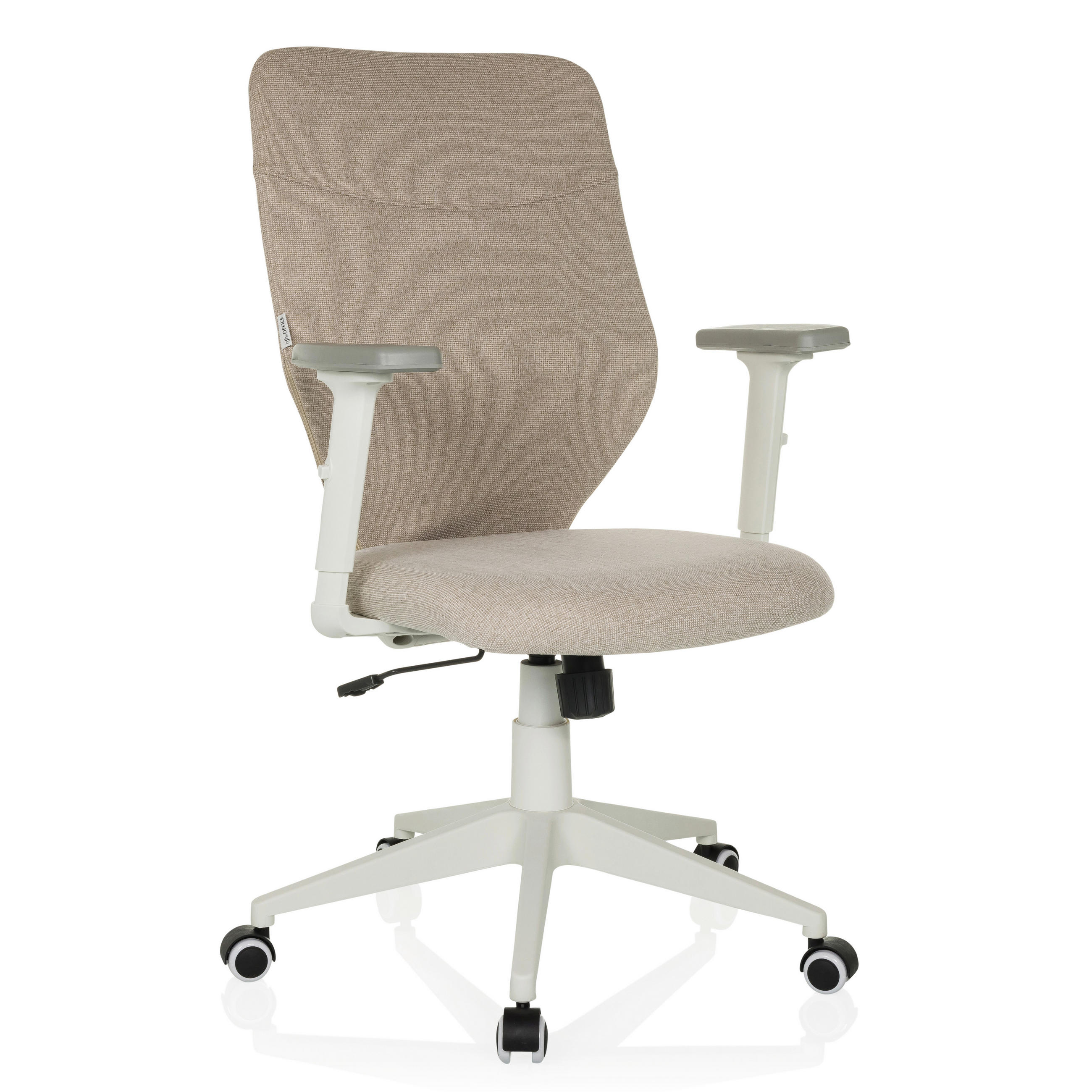 SNURRSTOL  i flatväv beige  - vit/beige, Modern, textil/plast (70/115/70cm) - MID.YOU