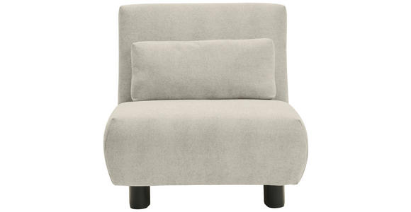 SCHLAFSESSEL Flachgewebe Hellgrau    - Hellgrau/Schwarz, KONVENTIONELL, Textil/Metall (90/85/100cm) - Carryhome