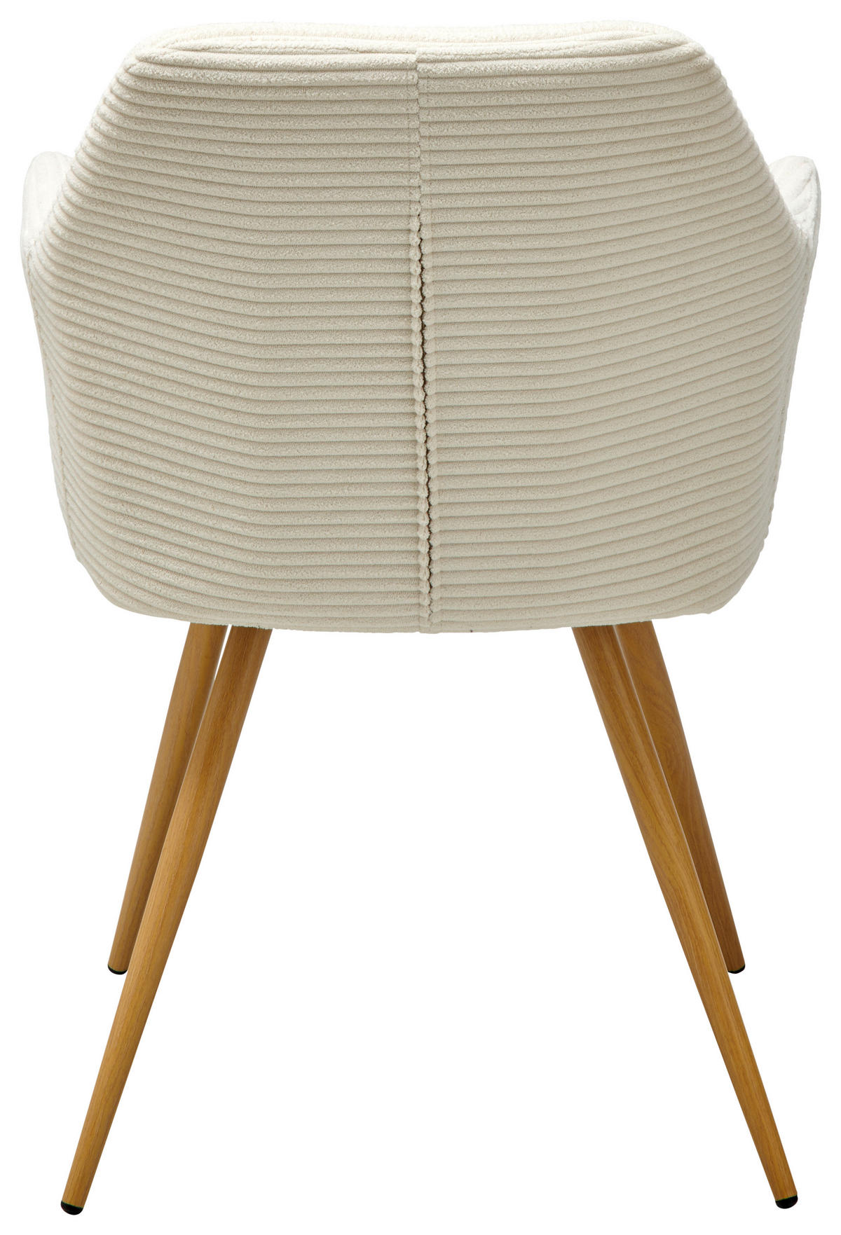 ARMLEHNSTUHL  in Eisen Cord  - Beige/Naturfarben, LIFESTYLE, Textil/Metall (57/83/62cm) - MID.YOU