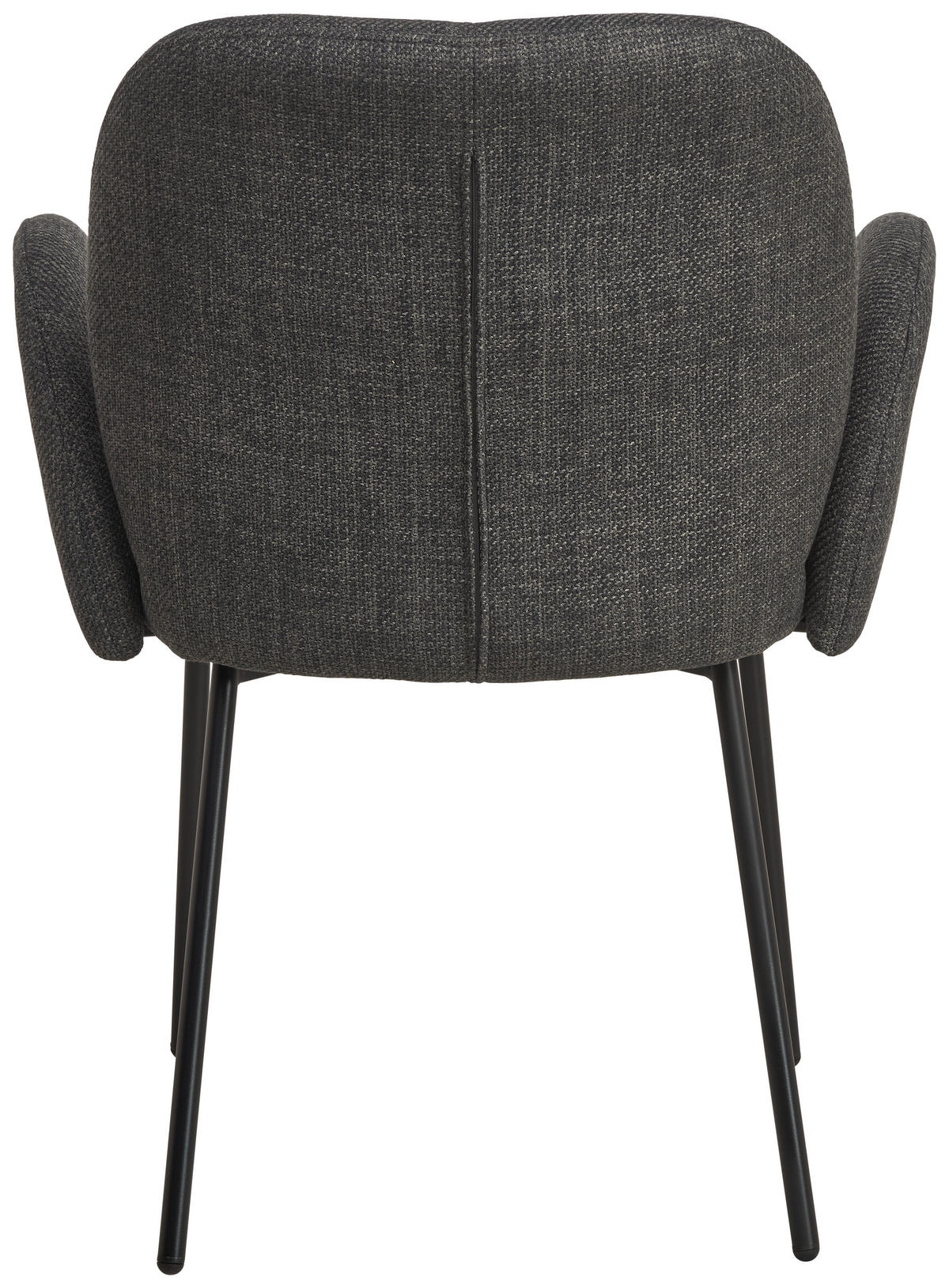 ARMLEHNSTUHL  in Eisen Leinenoptik  - Schwarz/Grau, KONVENTIONELL, Holz/Textil (62/85/64cm) - MID.YOU