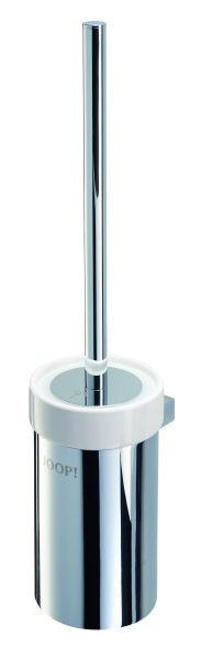 WC-BÜRSTENGARNITUR - Chromfarben/Weiß, Basics, Keramik/Kunststoff (9,5/41cm) - Joop!