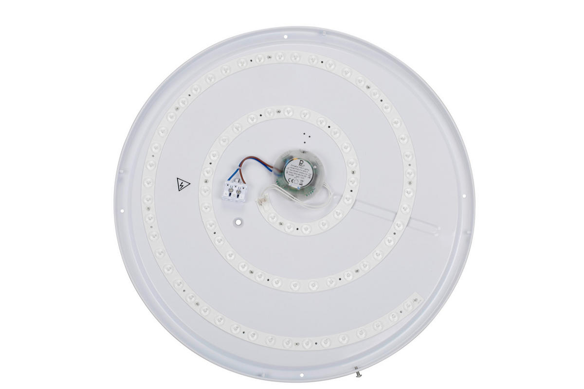 LED PLAFONJERA - bela/crna, Osnovno, metal/plastika (49/7,5cm) - Novel