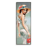 LEINWANDBILD Frauen  - Schwarz, Basics, Holz/Kunststoff (52/152/4.5cm)