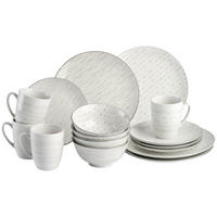 KOMBISERVICE Lahti 16-teilig  - Weiß/Grau, Basics, Keramik (36/30/24cm) - Ritzenhoff Breker