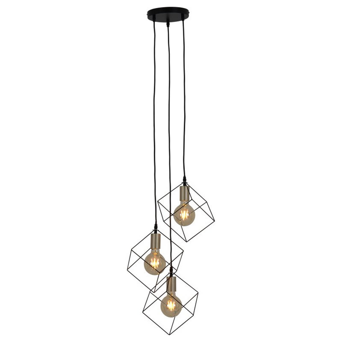 HÄNGELEUCHTE Canto 60/146 cm   - Goldfarben/Schwarz, Trend, Kunststoff/Metall (60/146cm) - Näve