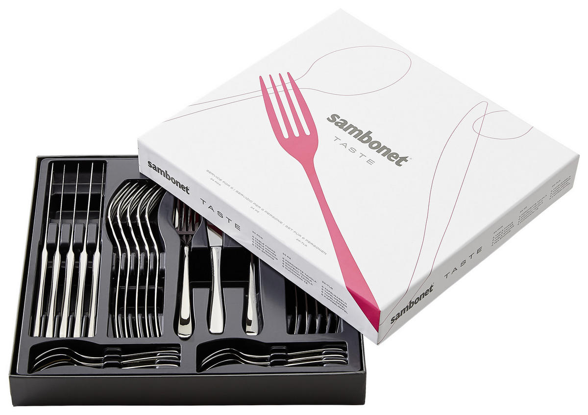 SAMBONET Besteckset 60-teilig Edelstahl  - Basics, Metall - Sambonet