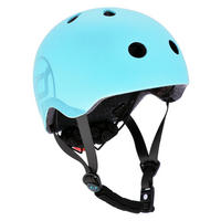 KINDERHELM Safety Helmet  - Blau, Trend, Kunststoff/Textil (S-Mnull) - Scoot and Ride