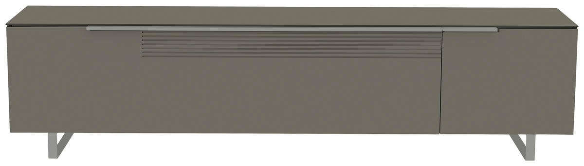 LOWBOARD  in 210/51/45 cm  - Alufarben/Grau, Design, Glas/Holzwerkstoff (210/51/45cm) - Moderano