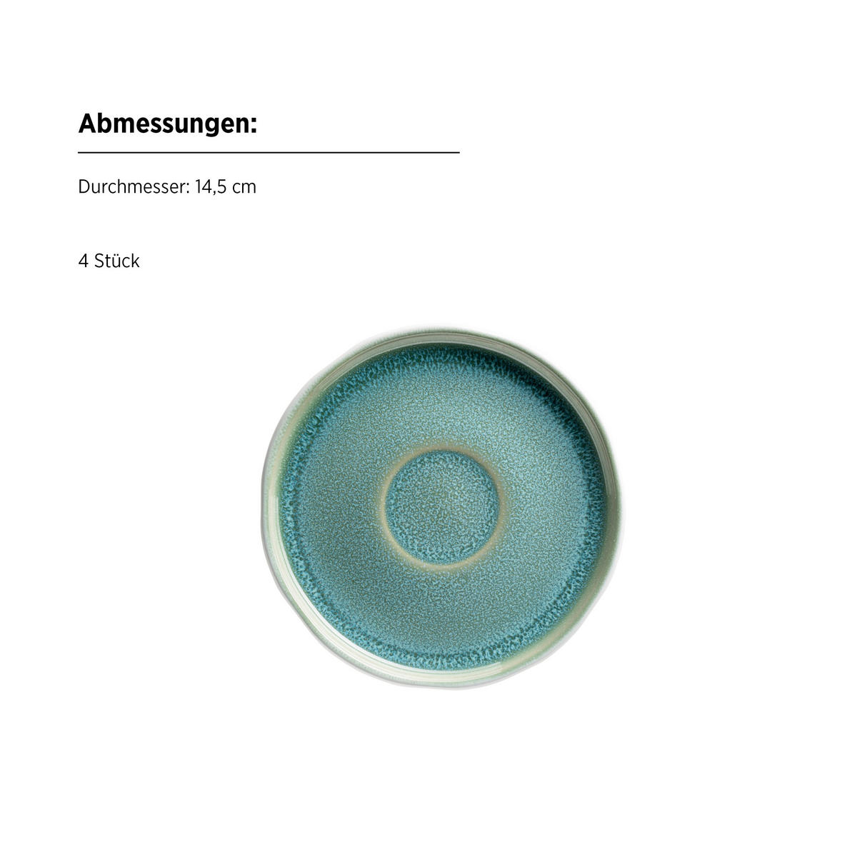 TASSENSET ELEA 8-teilig  - Weiß/Grün, Basics, Keramik - Mäser
