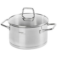 BRATENTOPF Perfect Cooking 2,5 l  - Klar/Edelstahlfarben, Basics, Glas/Metall (20/9,5cm) - Homeware Profession.
