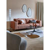 2-SITZER-SOFA beflockt Orange  - Schwarz/Orange, Design, Holz/Textil (186/88/90cm) - MID.YOU