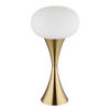 TISCHLEUCHTE 18/36,9 cm   - Messingfarben/Opal, Design, Glas/Kunststoff (18/36,9cm) - Globo