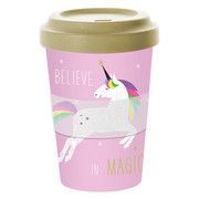 COFFEE-TO-GO-BECHER 0,4 l - Multicolor, KONVENTIONELL, Holz (9/13,5cm)