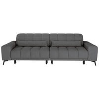 BIGSOFA Chenille Anthrazit  - Anthrazit/Schwarz, MODERN, Textil/Metall (300/112/121cm) - Xora