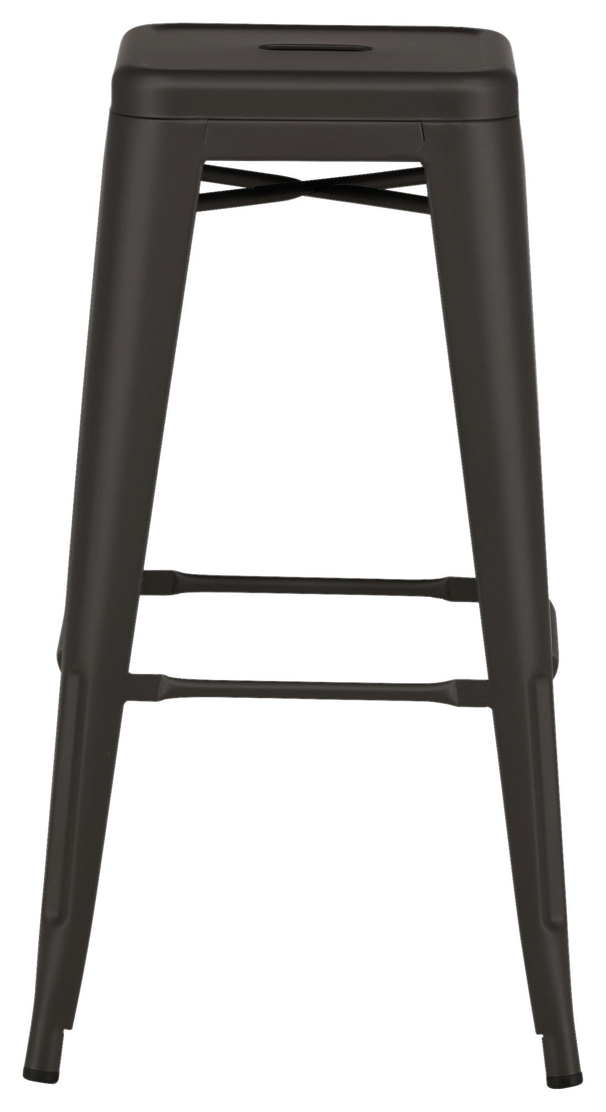 BARHOCKER-SET in Dunkelgrau  - Dunkelgrau, Design, Metall (43/76/43cm) - Livetastic
