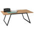 COUCHTISCH in Holz, Metall 110/60/38 cm - Eichefarben/Schwarz, Design, Holz/Metall (110/60/38cm) - Hom`in COUCHTISCH in Holz, Metall 110/60/38 cm - Eichefarben/Schwarz, Design, Holz/Metall (110/60/38cm) - Hom`in