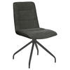 STUHL Webstoff Dunkelgrau  - Dunkelgrau/Schwarz, Design, Textil/Metall (50/90/63cm) - Carryhome