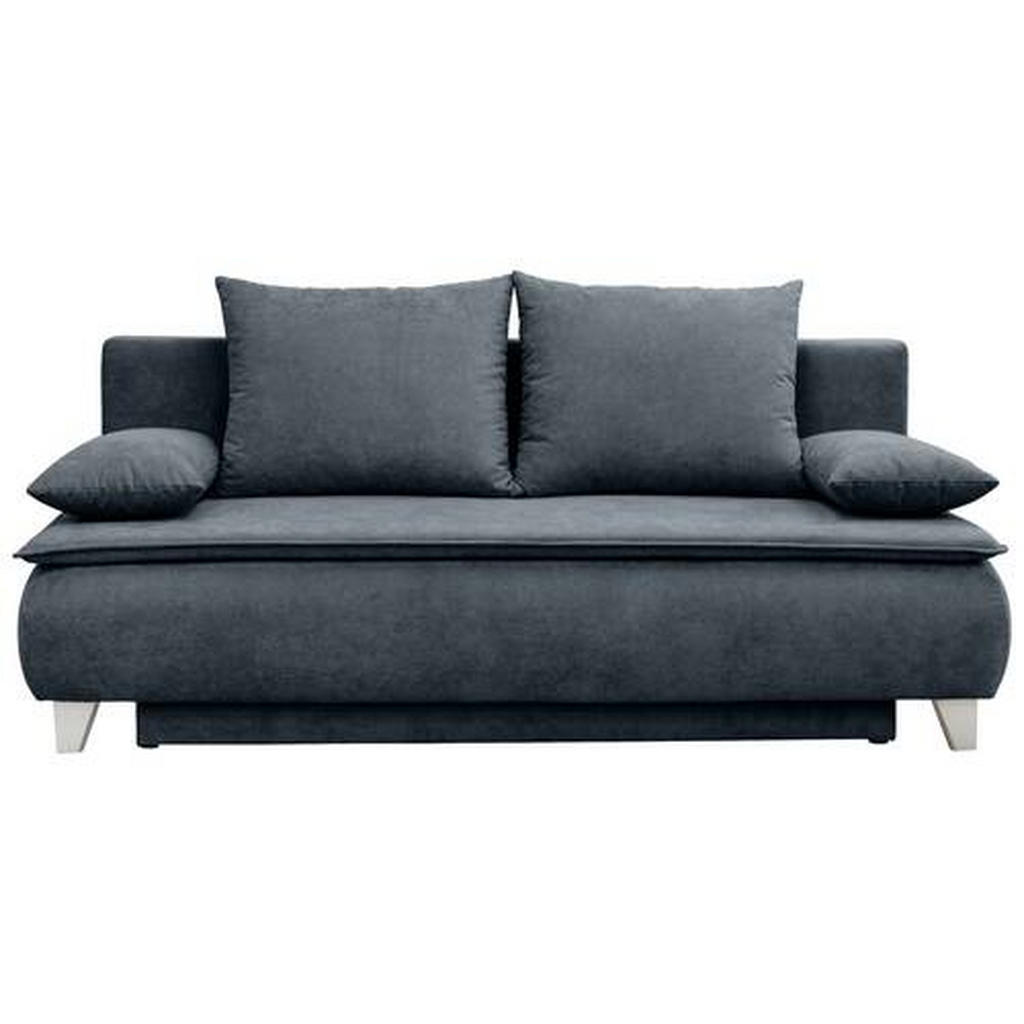 Boxspringsofa + Schlaffunktion Mona Anthrazit B: 208 cm