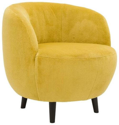 SESSEL Webstoff Gelb    - Gelb/Schwarz, Design, Holz/Textil (72/72/76cm) - LOOKS by W.Joop