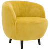 SESSEL Webstoff Gelb    - Gelb/Schwarz, Design, Holz/Textil (72/72/76cm) - LOOKS by W.Joop