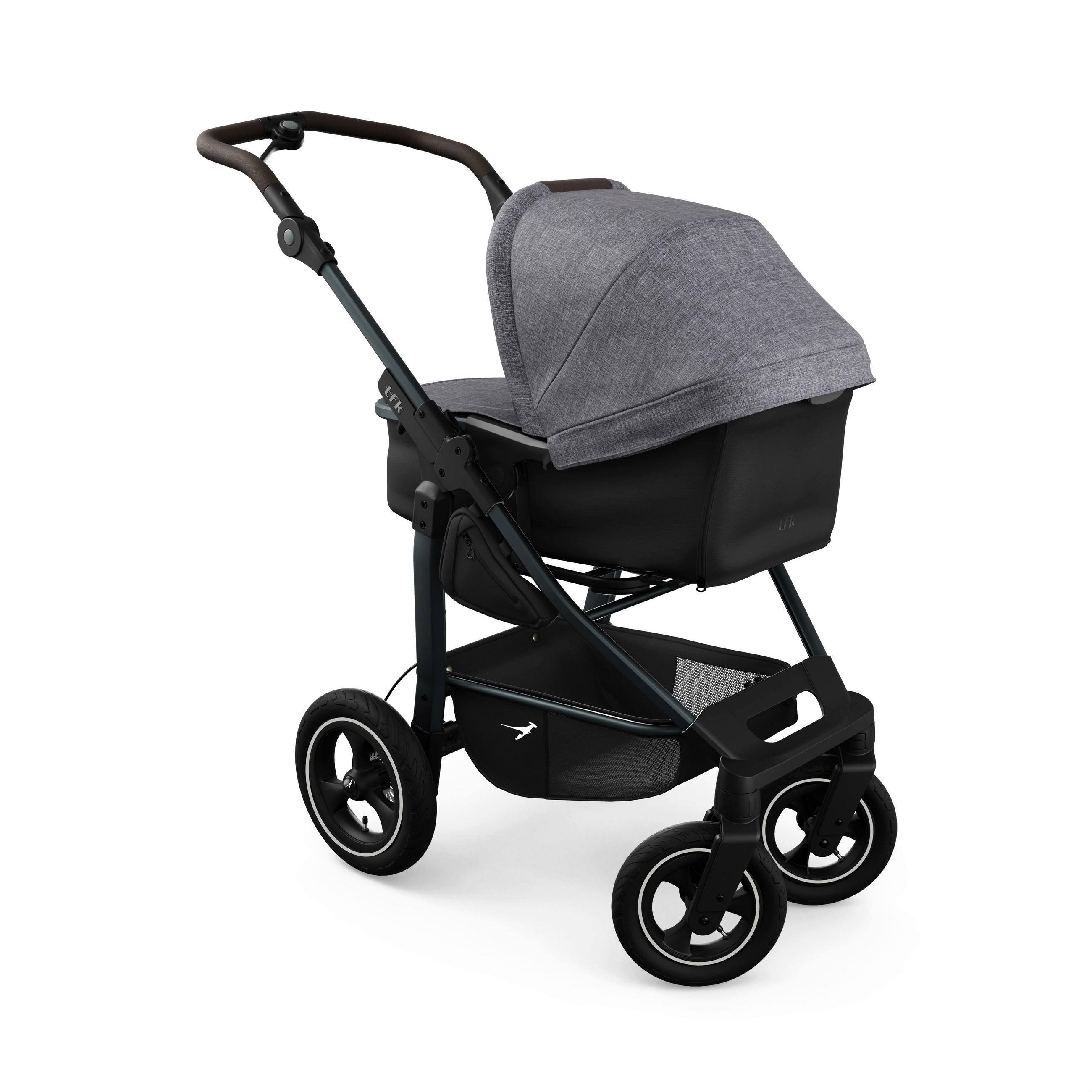 KOMBIKINDERWAGEN mono4 2-in-1 Kombikinderwagen  - Schwarz/Grau, Basics, Textil/Metall (57/111/108cm) - TFK