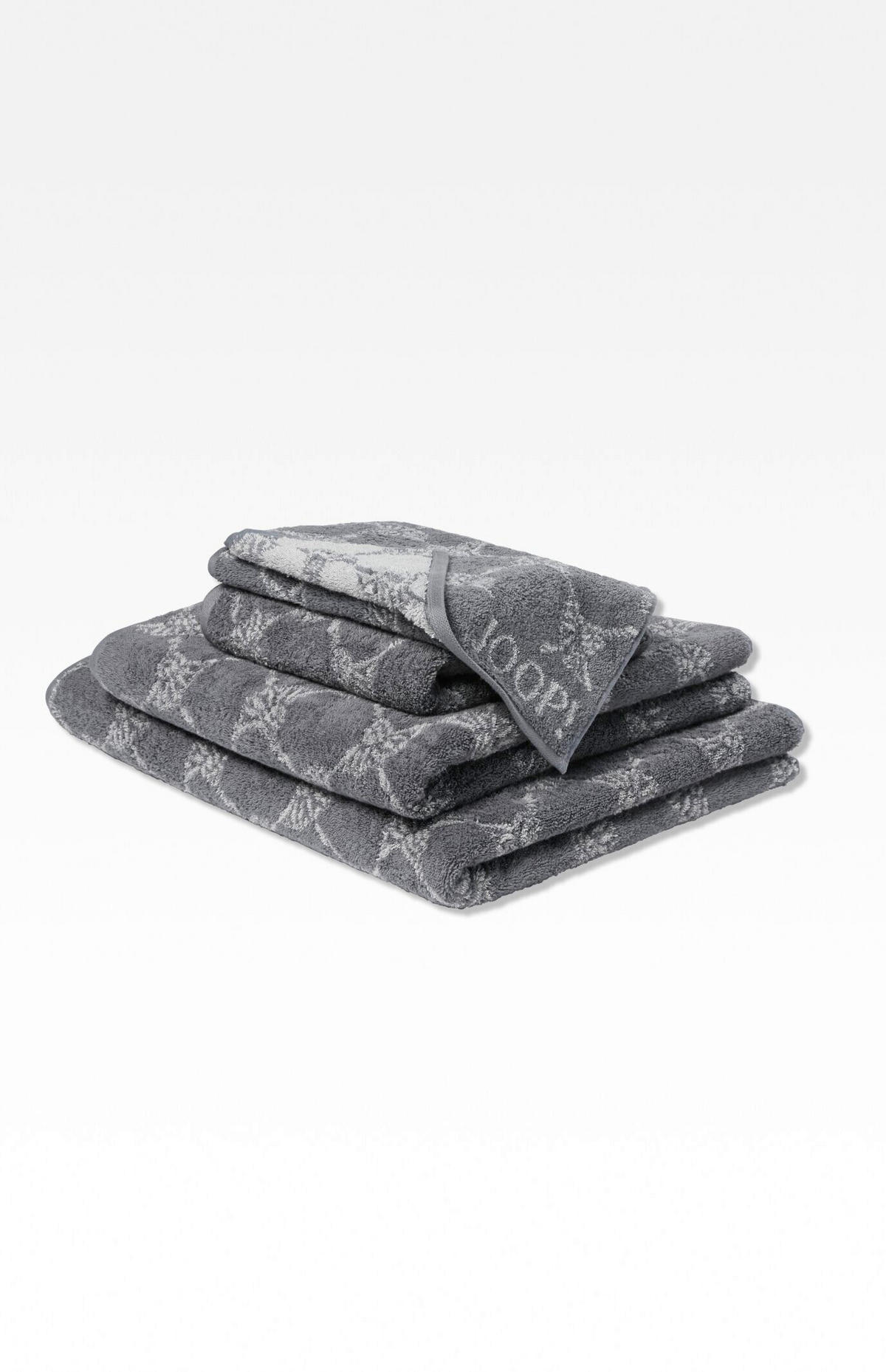 GÄSTETUCHSET 30/50 cm JOOP! CLASSIC Anthrazit 3-teilig  - Anthrazit, Basics, Textil (30/50cm) - Joop! Living