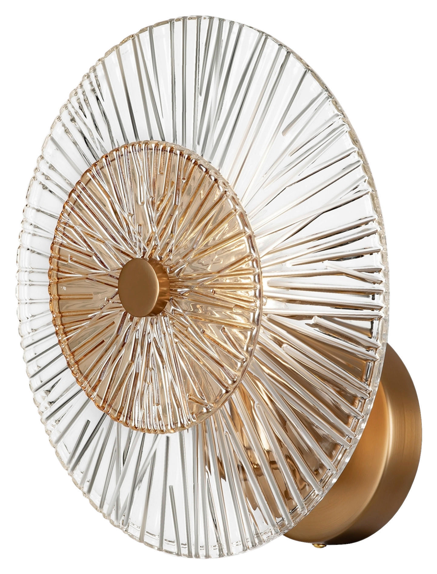 VÄGGLAMPA 15,3/28/28 cm   - guldfärgad, Basics, metall/glas (15,3/28/28cm) - MAYTONI