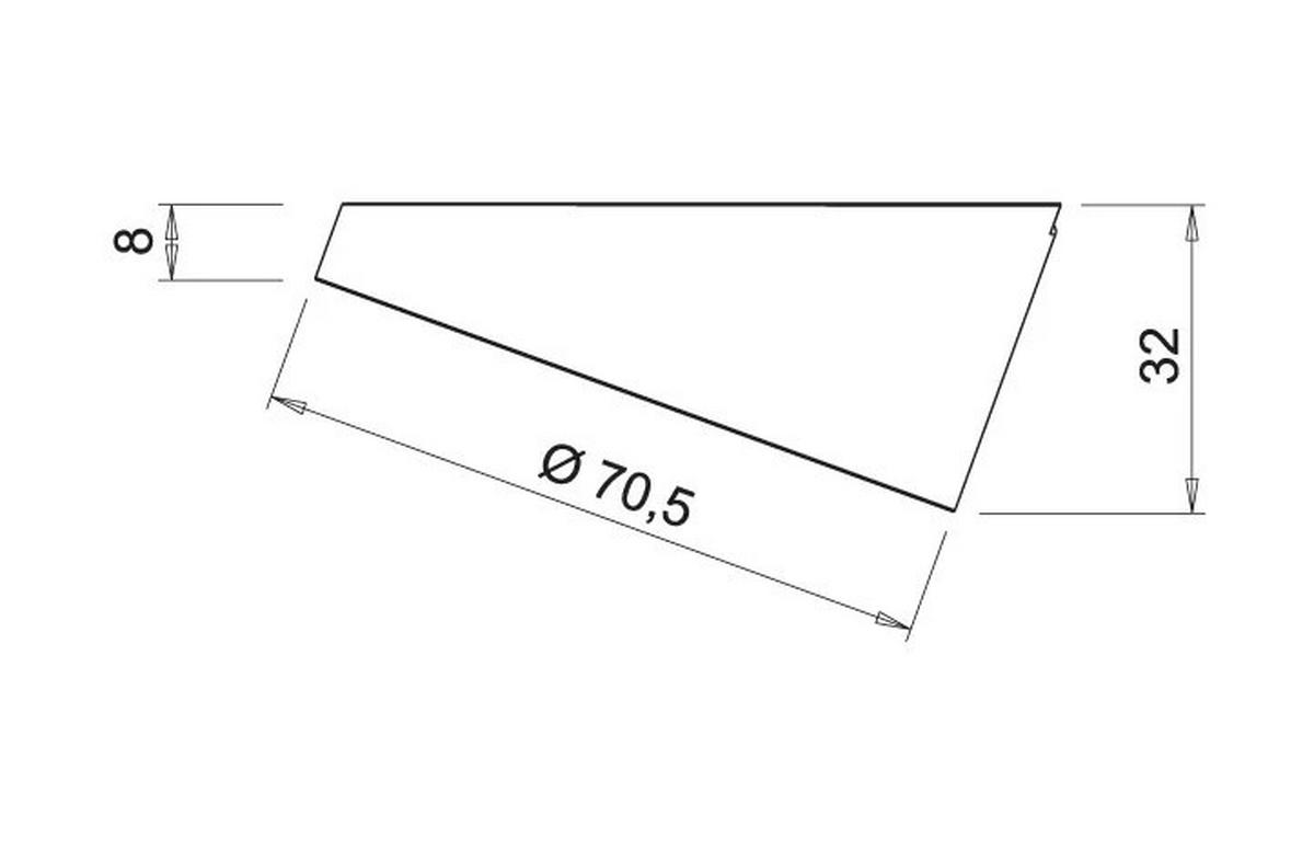 AUFBAULEUCHTE - Edelstahlfarben, Basics, Kunststoff (7,5/3,2/7,5cm) - HKT