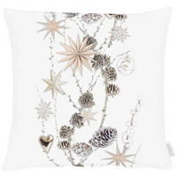 KISSENHÜLLE Winterwelt 46/46 cm  - Weiß, Basics, Textil (46/46cm) - X-Mas