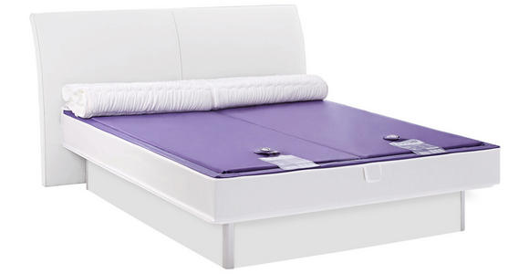 Wasserbett inkl. Montage - Weiß, MODERN, Holzwerkstoff/Textil (180/220cm) - Novel