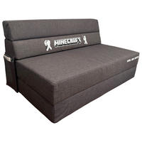 SCHLAFSOFA Webstoff Grau  - Grau, MODERN, Textil (119/80/80-200cm) - Minecraft