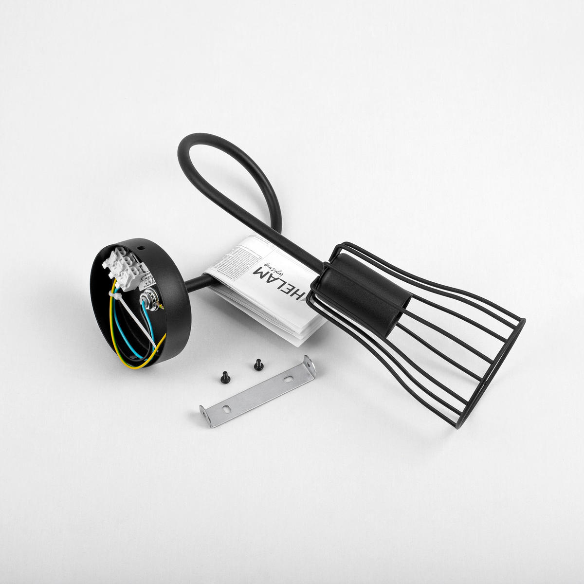 WANDLEUCHTE Oxford 20/25/35 cm  - Schwarz, KONVENTIONELL, Metall (20/25/35cm)