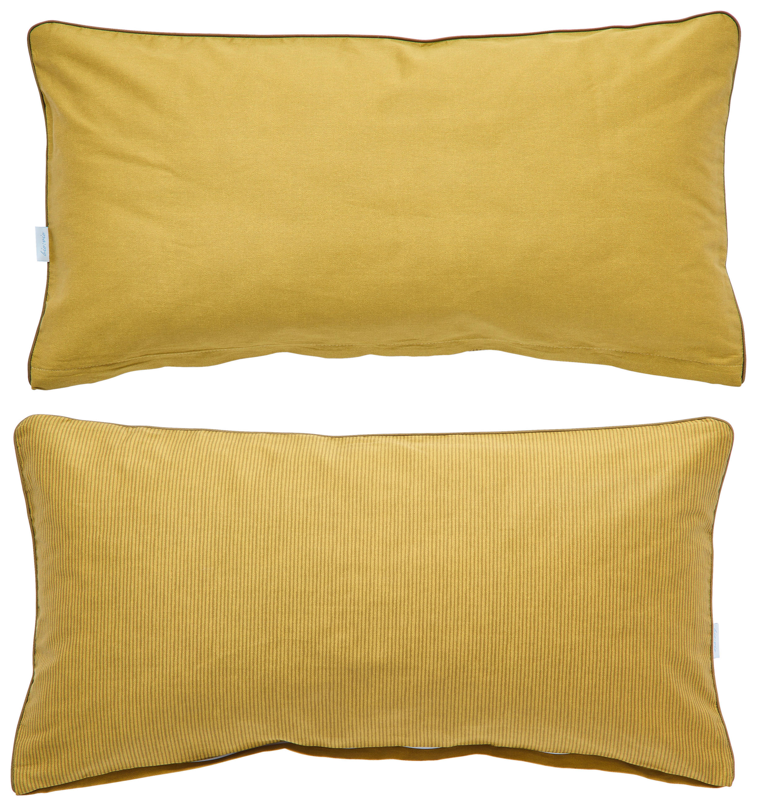 KISSENHÜLLEN-SET 40/80 cm - Goldfarben, Basics, Textil (40/80cm) - Bio:Vio