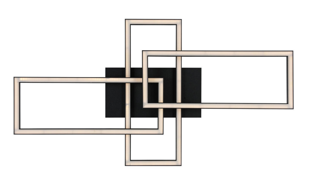 LED SVJETILJKA STROPNA  - bijela/crna, Trend, metal/plastika (62/34/8,7cm) - Novel