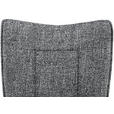 ARMLEHNSTUHL  in Eisen Webstoff  - Dunkelgrau/Schwarz, Design, Textil/Metall (60/89/66cm) - Carryhome