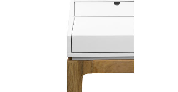 SCHREIBTISCH 120/60/76,5-86 cm  in Weiß, Eichefarben  - Eichefarben/Weiß, MODERN, Holz/Holzwerkstoff (120/60/76,5-86cm) - Novel