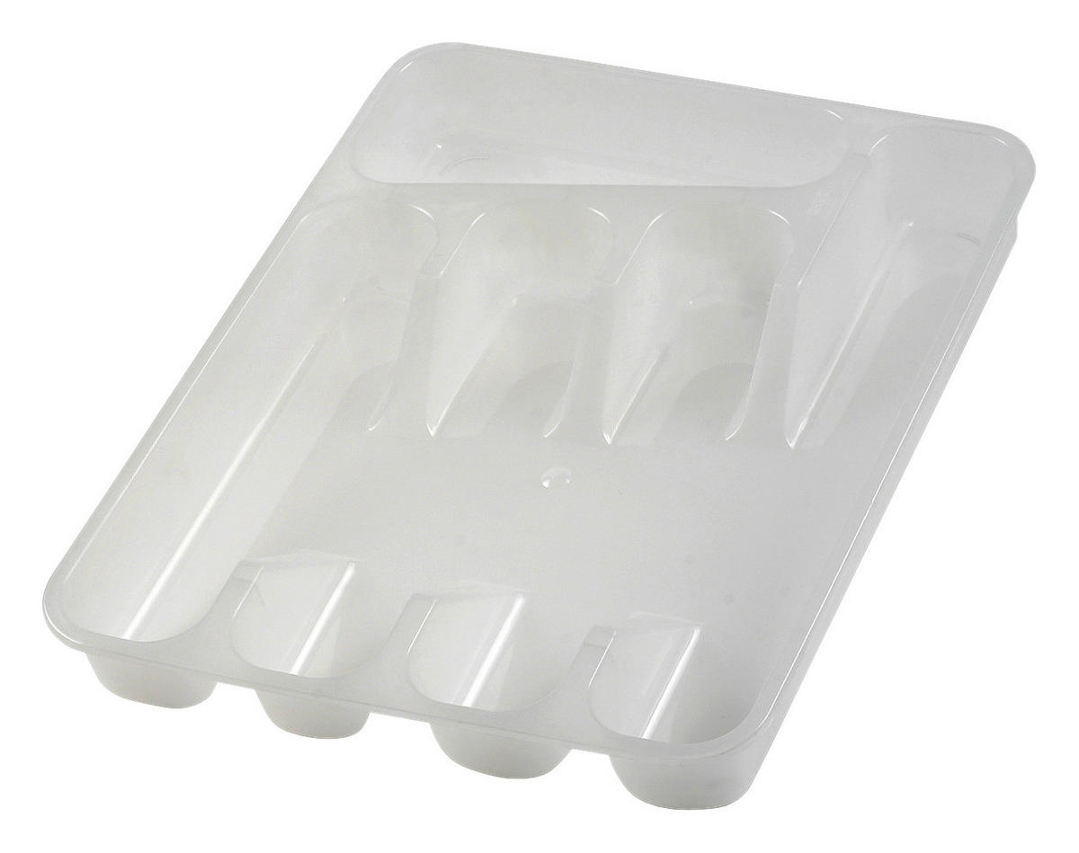 Tavă Pentru Tacâmuri - transparent, Basics, plastic (33,5/26,5/5cm)