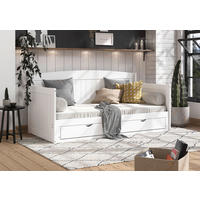 PAT EXTENSIBIL in alb  - culoare lemn pin/alb, Romantik / Landhaus, plastic/lemn (90-180/200cm) - MID.YOU