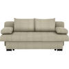 SCHLAFSOFA in Beige  - Wengefarben/Beige, KONVENTIONELL, Holz/Textil (200/80/104cm) - Novel